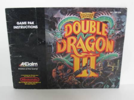 Double Dragon III - The Sacred Stones - NES Manual